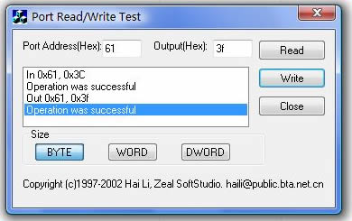 <b>Enables</b> your Win32 application to <b>real-time</b> <b>direct</b> <b>access</b> to PC I/O ports!